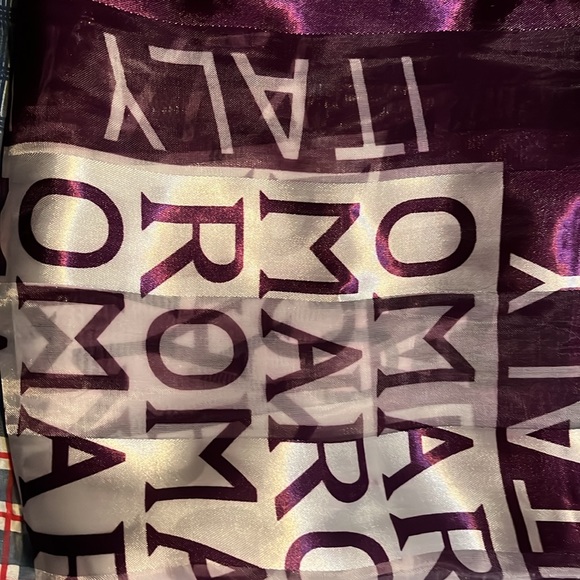 🎉SALE🎉$5 or 3 for $10🎉🩵💙Brand new🤍💜 Roma Italy Scarf💜From Italy 🇮🇹 - Picture 6 of 6